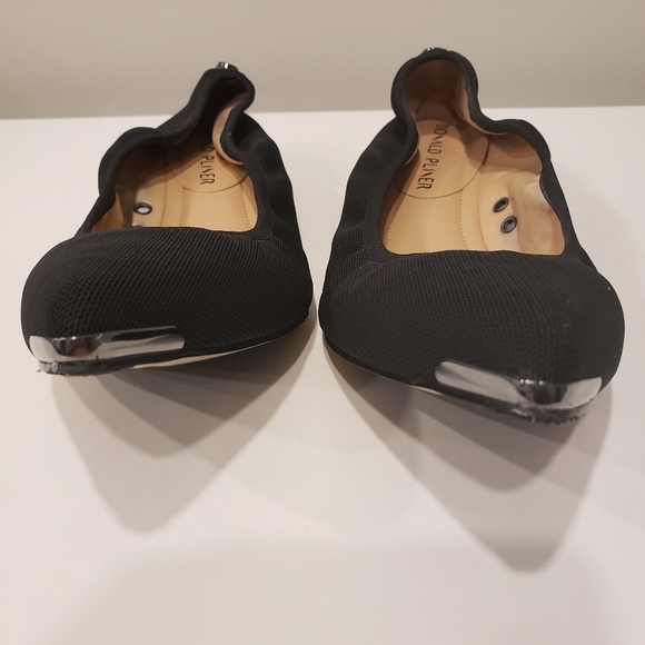 Donald J. Pliner Black Stretch Mesh Flats - Sz 7.5 US / 37.5 EU - Picture 3 of 9